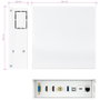 Nanocable Caja de Conexiones Multimedia Blanco 10.35.0004